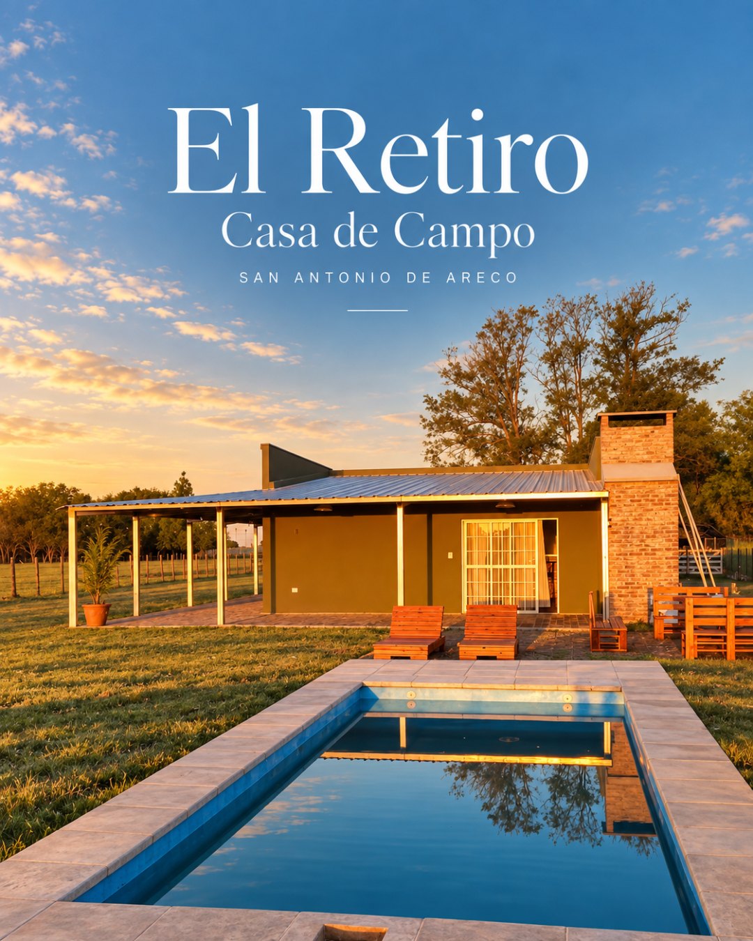 Pieza para redes de El Retiro Areco (el retiro casa de campo post)